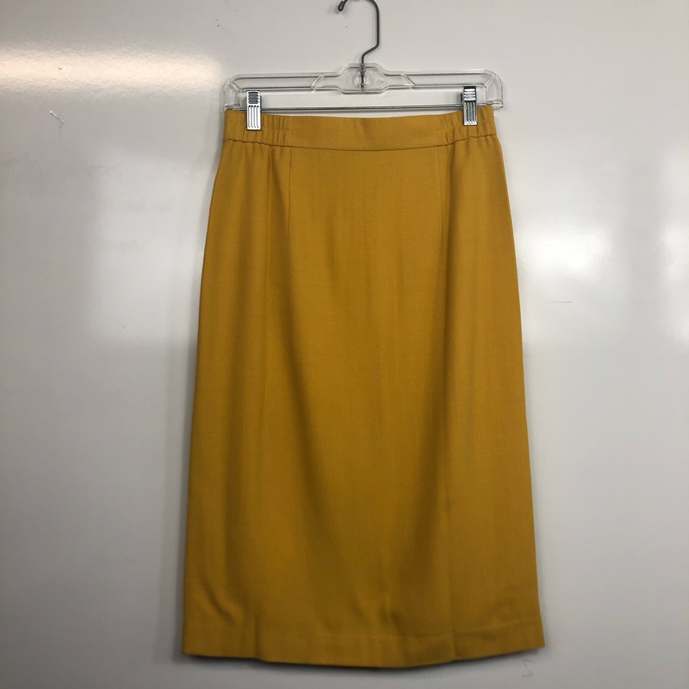 Yellow Dressy Skirt With Inner Lining